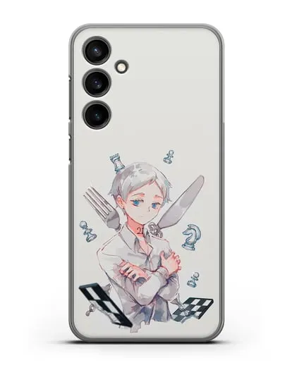 Чехол аниме Обещанный Неверленд - Норман силиконовый для Samsung Galaxy S23 FE