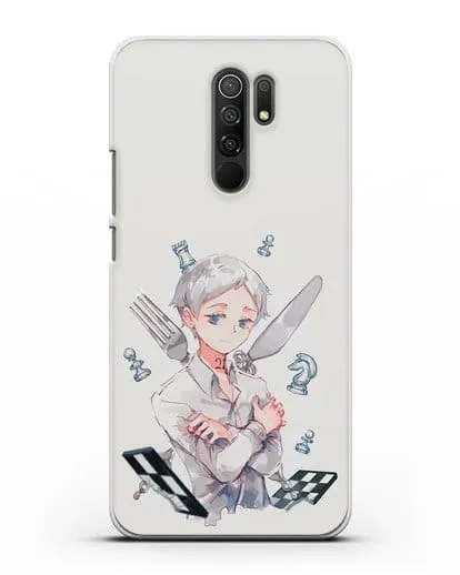 Чехол аниме Обещанный Неверленд - Норман силиконовый для Xiaomi Redmi 9