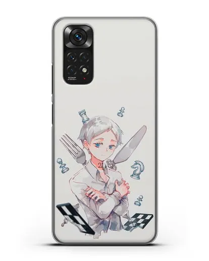 Чехол аниме Обещанный Неверленд - Норман силиконовый для Xiaomi Redmi Note 11