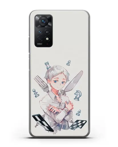 Чехол аниме Обещанный Неверленд - Норман силиконовый для Xiaomi Redmi Note 11 Pro