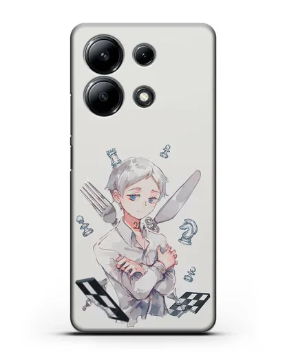 Чехол аниме Обещанный Неверленд - Норман силиконовый для Xiaomi Redmi Note 13 4G