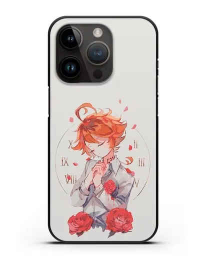 Чехол аниме Обещанный Неверленд - Эмма силиконовый для iPhone 14 Pro