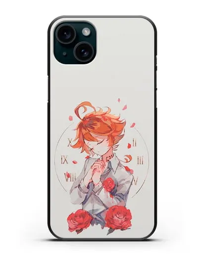 Чехол аниме Обещанный Неверленд - Эмма силиконовый для iPhone 15 Plus