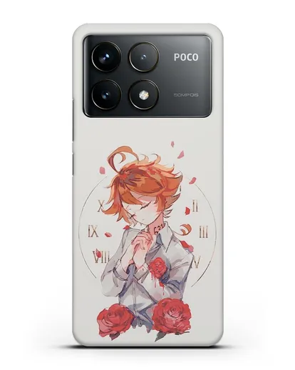 Чехол аниме Обещанный Неверленд - Эмма силиконовый для Xiaomi Poco F6 Pro
