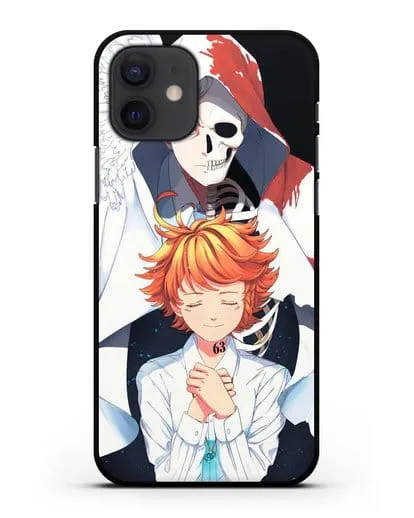 Чехол аниме Обещанный Неверленд - Норман и Эмма силиконовый для iPhone 12