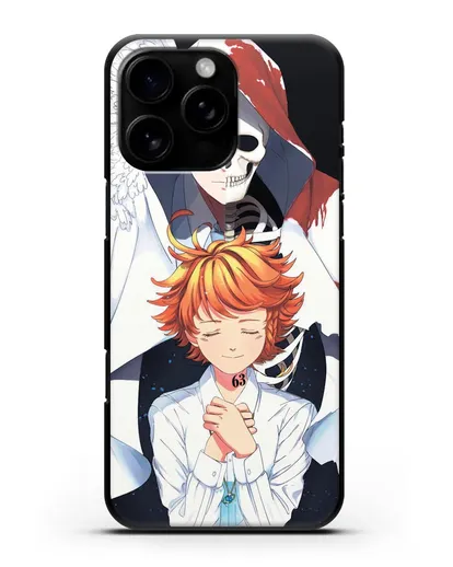 Чехол аниме Обещанный Неверленд - Норман и Эмма силиконовый для iPhone 16 Pro Max