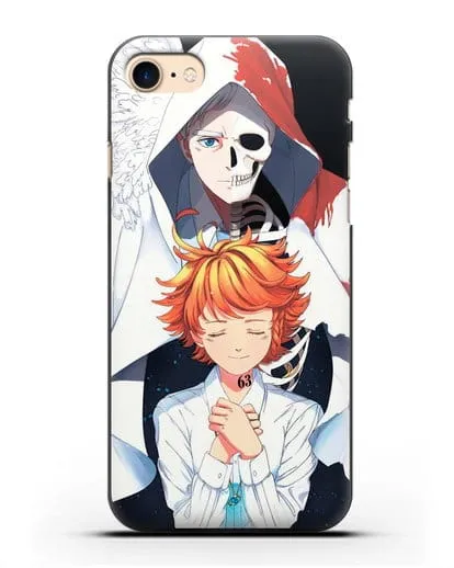 Чехол аниме Обещанный Неверленд - Норман и Эмма силиконовый для iPhone 8