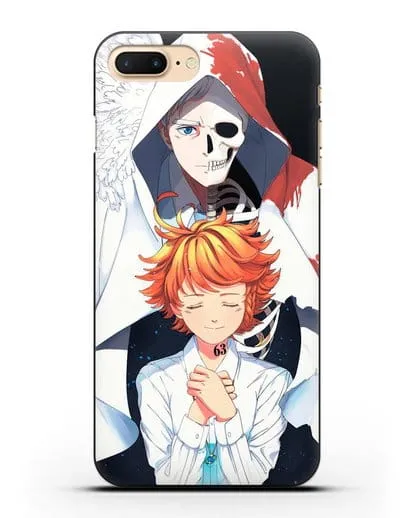 Чехол аниме Обещанный Неверленд - Норман и Эмма силиконовый для iPhone 8 Plus