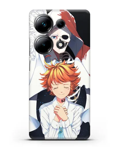 Чехол аниме Обещанный Неверленд - Норман и Эмма силиконовый для Xiaomi Poco M6 Pro