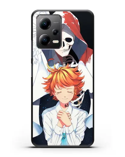 Чехол аниме Обещанный Неверленд - Норман и Эмма силиконовый для Xiaomi Poco X5