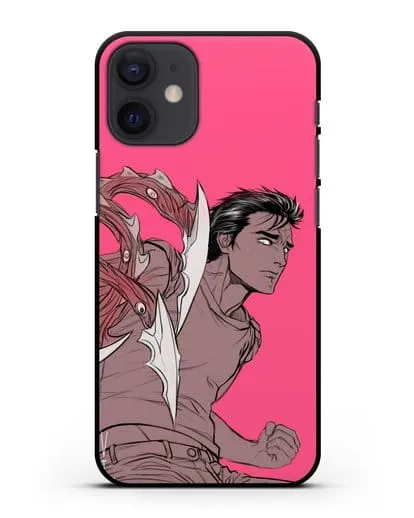 Чехол аниме Паразит - учение о жизни - Боевой Шиничи силиконовый для iPhone 12 mini