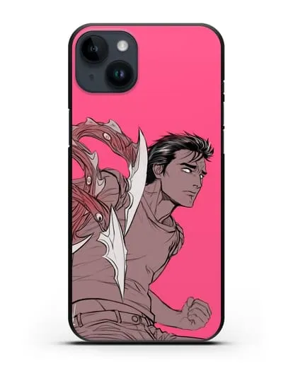 Чехол аниме Паразит - учение о жизни - Боевой Шиничи силиконовый для iPhone 14 Plus