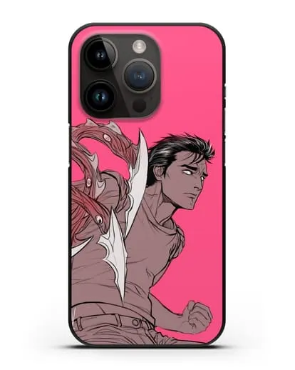 Чехол аниме Паразит - учение о жизни - Боевой Шиничи силиконовый для iPhone 14 Pro