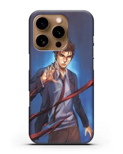 Чехол аниме Паразит - учение о жизни - Шиничи силиконовый для iPhone 16 Pro