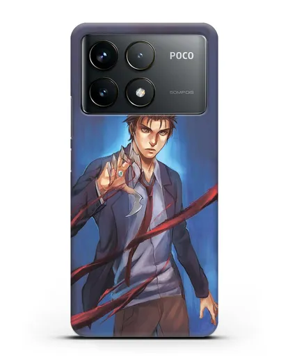 Чехол аниме Паразит - учение о жизни - Шиничи силиконовый для Xiaomi Poco F6 Pro