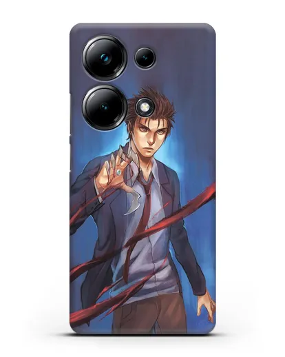 Чехол аниме Паразит - учение о жизни - Шиничи силиконовый для Xiaomi Poco M6 Pro