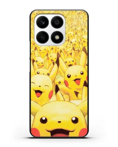 Чехол аниме Покемон - Толпа Пикачу силиконовый для Honor X8a