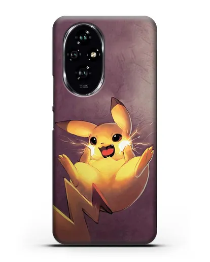 Чехол аниме Покемон - Озорной Пикачу силиконовый для Honor 200