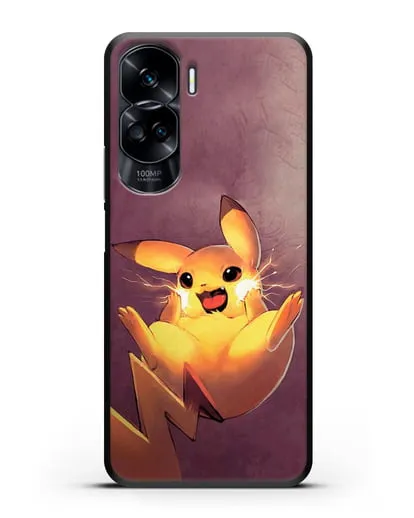 Чехол аниме Покемон - Озорной Пикачу силиконовый для Honor 90 Lite