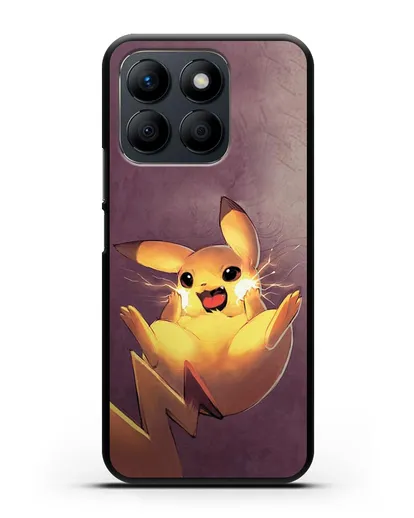 Чехол аниме Покемон - Озорной Пикачу силиконовый для Honor X8b