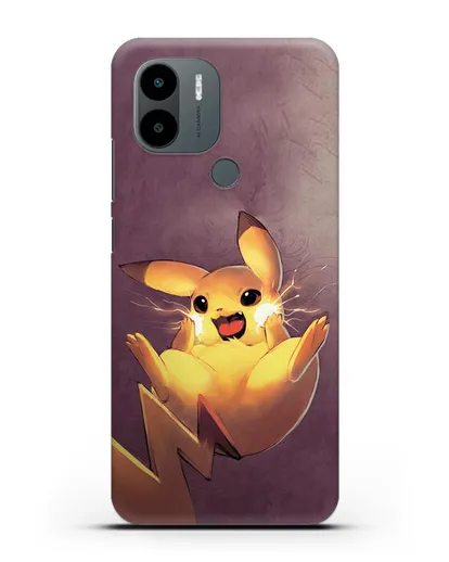 Чехол аниме Покемон - Озорной Пикачу силиконовый для Xiaomi Poco C51