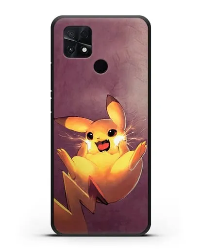 Чехол аниме Покемон - Озорной Пикачу силиконовый для Xiaomi Poco C40