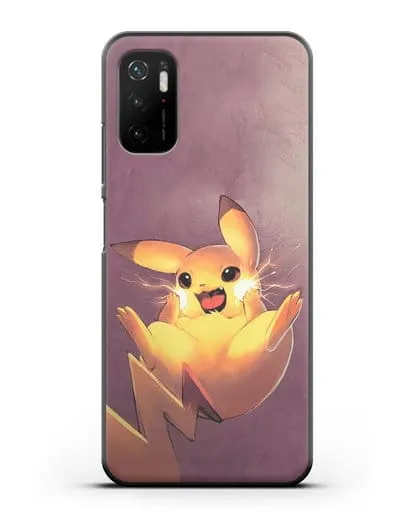 Чехол аниме Покемон - Озорной Пикачу силиконовый для Xiaomi Poco M3 Pro