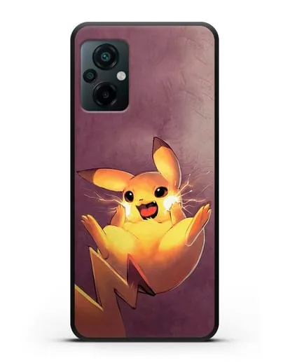 Чехол аниме Покемон - Озорной Пикачу силиконовый для Xiaomi Poco M5