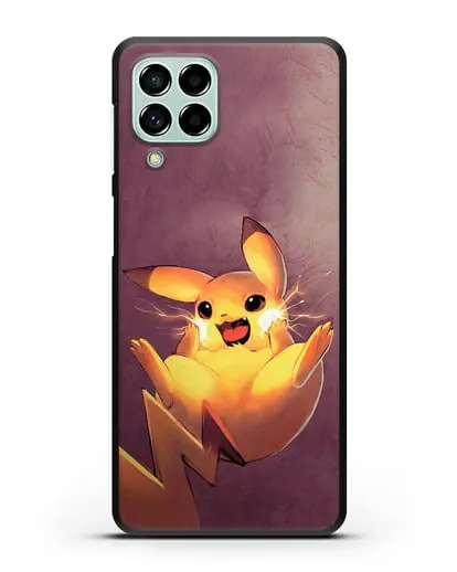 Чехол аниме Покемон - Озорной Пикачу силиконовый для Samsung Galaxy M53 [SM-M536]