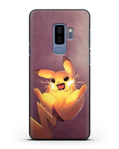 Чехол аниме Покемон - Озорной Пикачу силиконовый для Samsung Galaxy S9 Plus [SM-G965F]