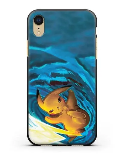 Чехол аниме Покемон - Пикачу в деле силиконовый для iPhone XR