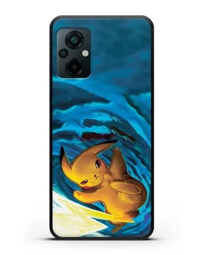 Чехол аниме Покемон - Пикачу в деле силиконовый для Xiaomi Poco M5
