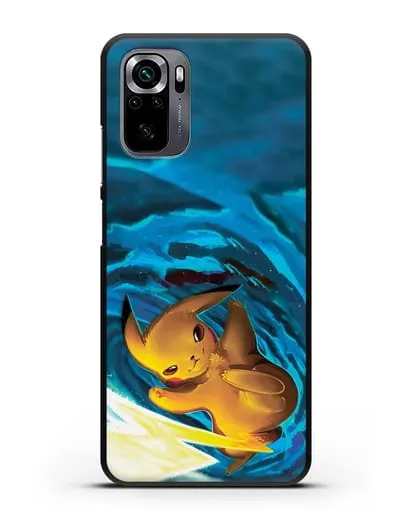 Чехол аниме Покемон - Пикачу в деле силиконовый для Xiaomi Poco M5s