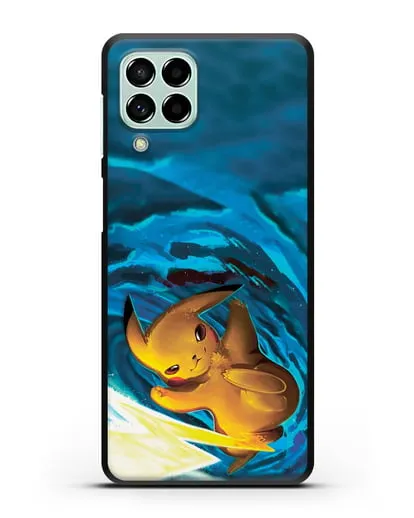 Чехол аниме Покемон - Пикачу в деле силиконовый для Samsung Galaxy M53 [SM-M536]
