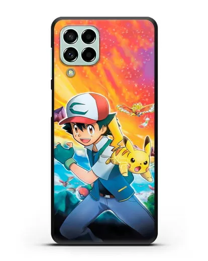 Чехол аниме Покемон - Эш силиконовый для Samsung Galaxy M53 [SM-M536]