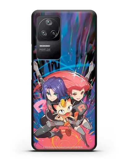 Чехол аниме Покемон - Команда R силиконовый для Xiaomi Poco F4
