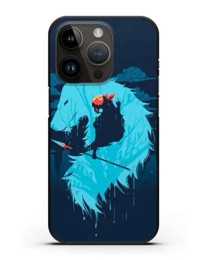 Чехол аниме Принцесса Мононоке - Сан силиконовый для iPhone 14 Pro