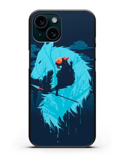 Чехол аниме Принцесса Мононоке - Сан силиконовый для iPhone 15