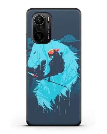 Чехол аниме Принцесса Мононоке - Сан силиконовый для Xiaomi Poco F3 Pro
