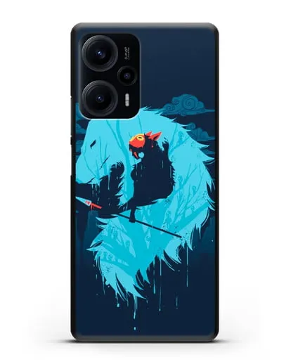 Чехол аниме Принцесса Мононоке - Сан силиконовый для Xiaomi Poco F5