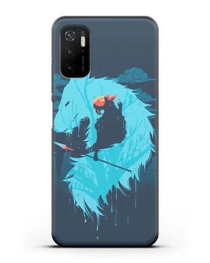 Чехол аниме Принцесса Мононоке - Сан силиконовый для Xiaomi Poco M3 Pro