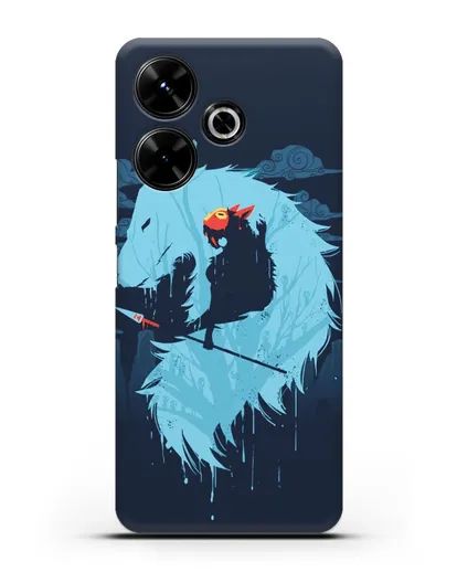 Чехол аниме Принцесса Мононоке - Сан силиконовый для Xiaomi Poco M6