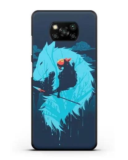 Чехол аниме Принцесса Мононоке - Сан силиконовый для Xiaomi Poco X3