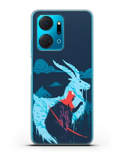 Чехол аниме Принцесса Мононоке - Аситака силиконовый для Honor X7a Plus