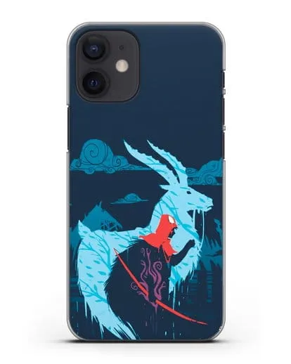 Чехол аниме Принцесса Мононоке - Аситака силиконовый для iPhone 12 mini