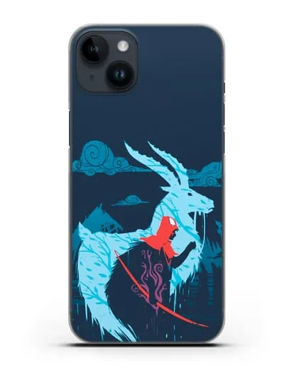 Чехол аниме Принцесса Мононоке - Аситака силиконовый для iPhone 14 Plus