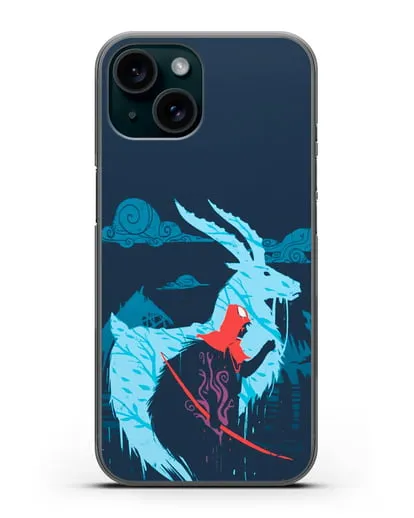 Чехол аниме Принцесса Мононоке - Аситака силиконовый для iPhone 15