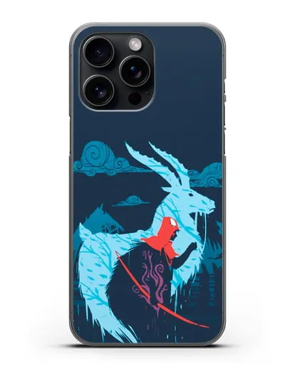 Чехол аниме Принцесса Мононоке - Аситака силиконовый для iPhone 15 Pro Max