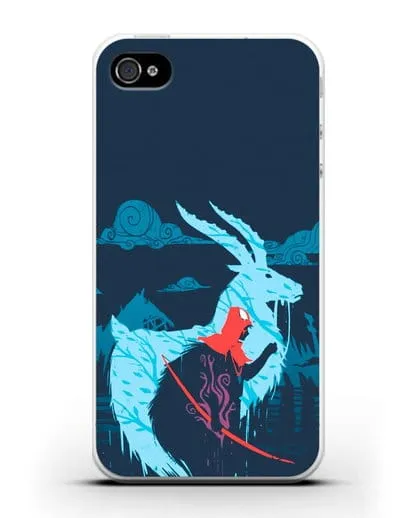 Чехол аниме Принцесса Мононоке - Аситака силиконовый для iPhone 4/4s