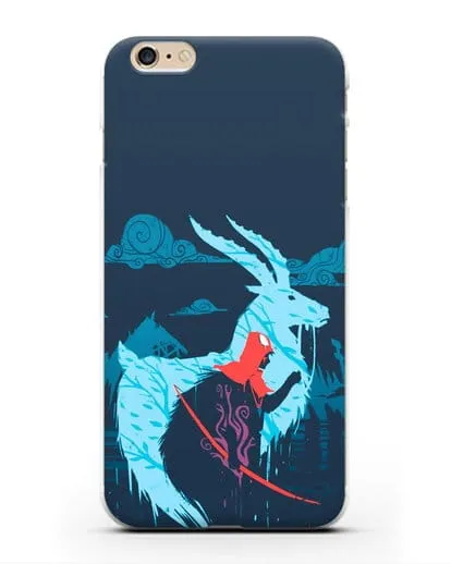 Чехол аниме Принцесса Мононоке - Аситака силиконовый для iPhone 6s Plus